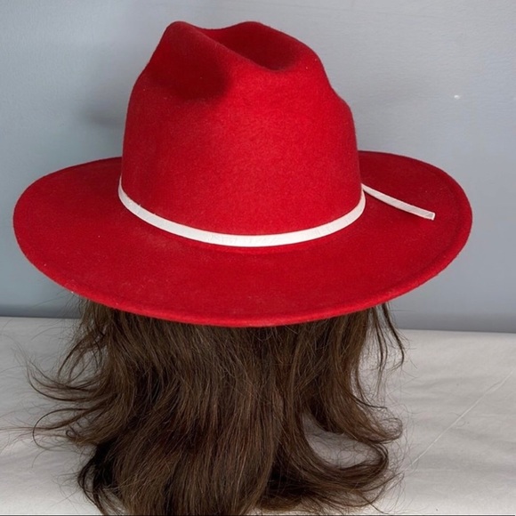 Tru-West Rockmount Ranch Wear Western Cowboy Cowgirl Hat Red Wool USA Size L - Picture 6 of 9